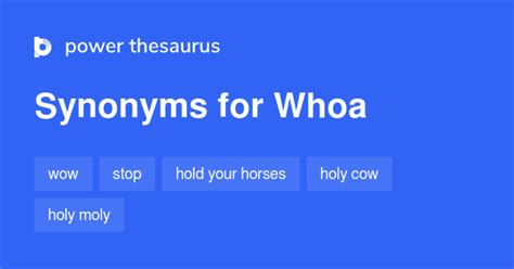 whoa synonyms